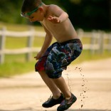 boy with mud