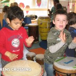 childrens crossing drums