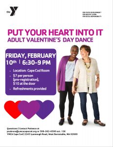 Adult Valentine's Day Dance @ YMCA Cape Cod | Barnstable | Massachusetts | United States